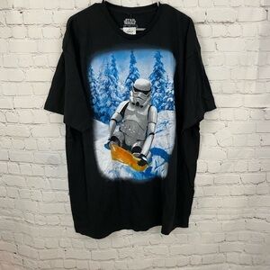 Star Wars Sledding Stormtrooper Mens Graphic T-Shirt Officially Licensed 2XL